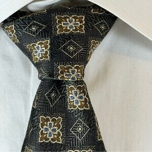 Robert Talbott Men’s Necktie Best of Class Grey & Cream Jacquard Floral Silk Tie